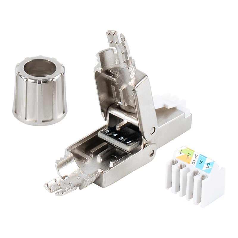 Cat6A suojattu työkaluton RJ45-liitin RJ-G40S-1-C6A Cat6A suojattu työkaluton RJ45-liitin RJ-G40S-1-C6A