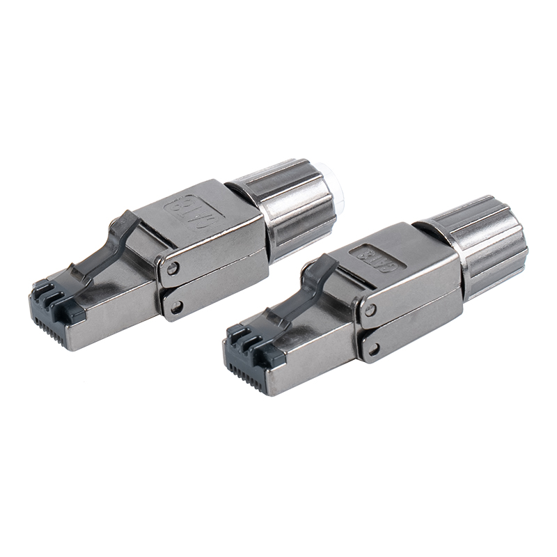 Cat8 suojattu metallisolki ilman työkaluja RJ45 liitin RJ-G40S-2-C8 Cat8 suojattu metallisolki ilman työkaluja RJ45 liitin RJ-G40S-2-C8