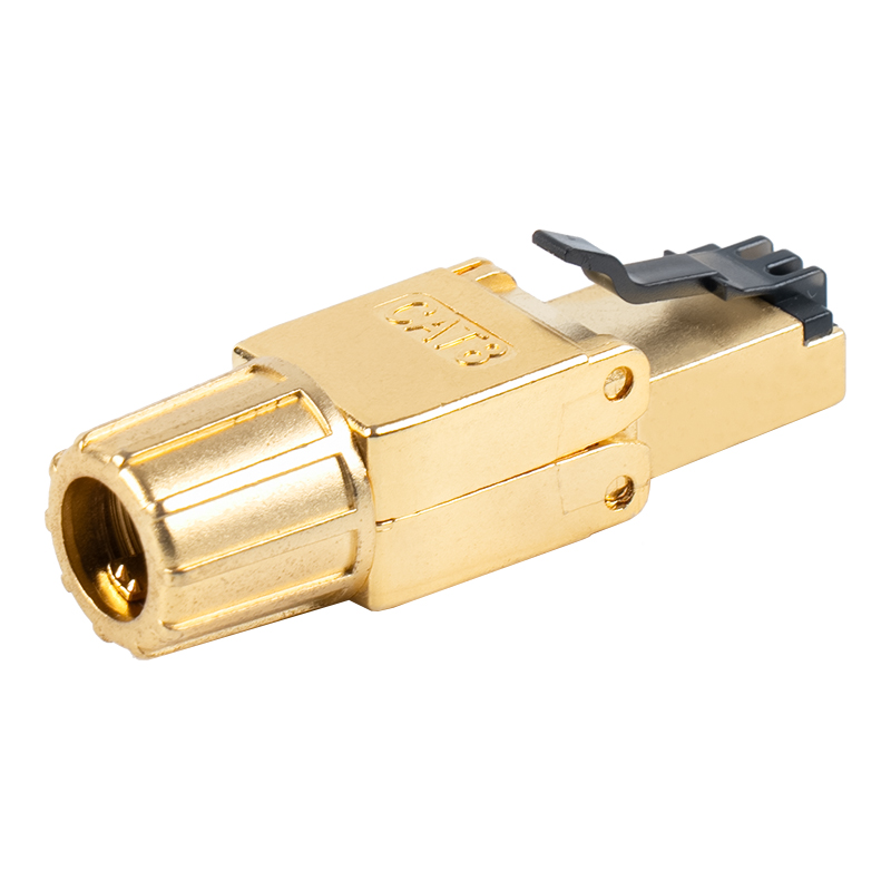 Cat8 suojattu metallisolki ilman työkaluja RJ45 liitin RJ-G40S-2-C8 Cat8 suojattu metallisolki ilman työkaluja RJ45 liitin RJ-G40S-2-C8