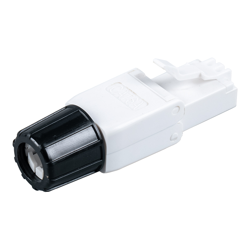 Cat6A Suojaamaton työkaluton RJ45-liitin (ruuvilla) RJ-G40U-C6A