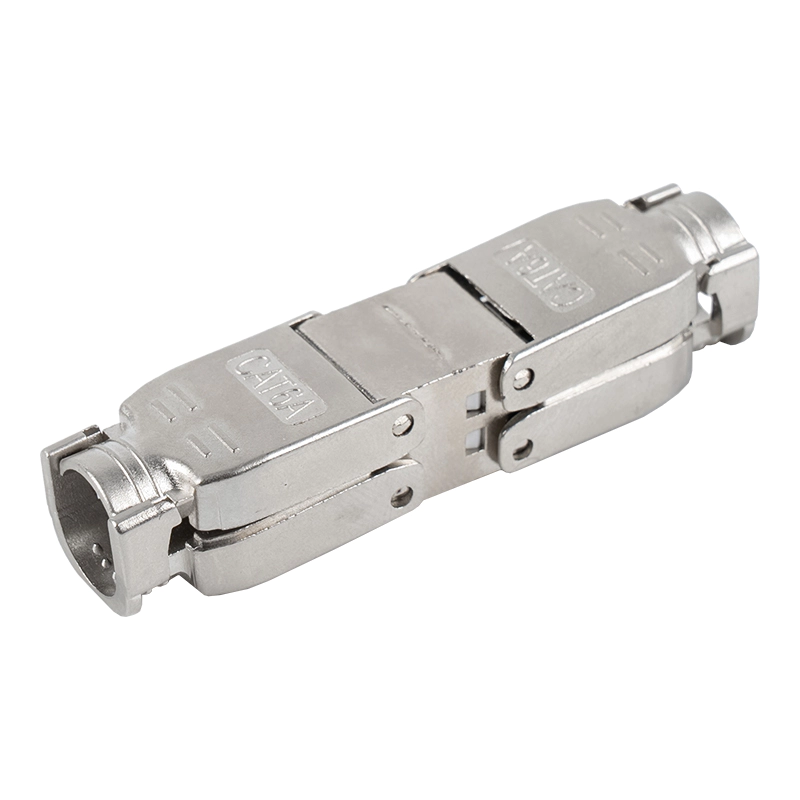 Cat6A suojattu työnnettävä tyyppi työkaluton liitin RJ-603S-3-C6A
