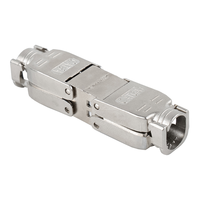 Cat6A suojattu työnnettävä tyyppi työkaluton liitin RJ-603S-3-C6A Cat6A suojattu työnnettävä tyyppi työkaluton liitin RJ-603S-3-C6A
