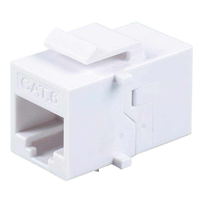 C6A Suojaamaton RJ45 riviliitin (neljällä pienellä kannakkeella) SM-2033C6A