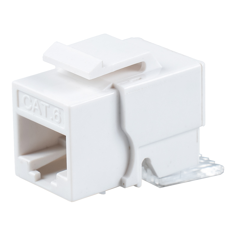 C6 Suojaamaton 90° Tolless Keystone Jack (minityyppi) SM-2052H8C6