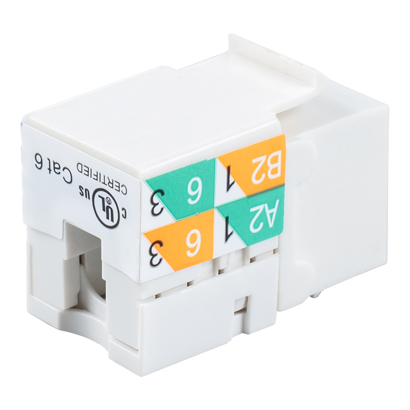 Cat6 Suojaamaton 90° Keystone Jack (kaksikäyttöinen johdotus) SM-2081D8C6
