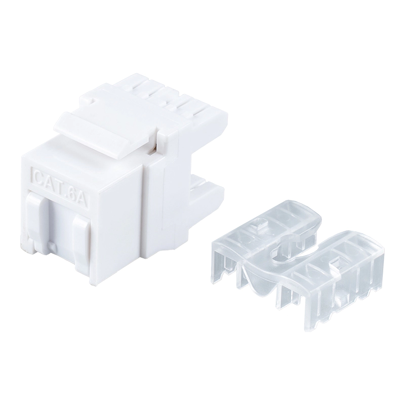 Cat6 suojaamaton 180° modulaarinen liitin (minityyppinen sulkimella) SM-2089CD8C6-1